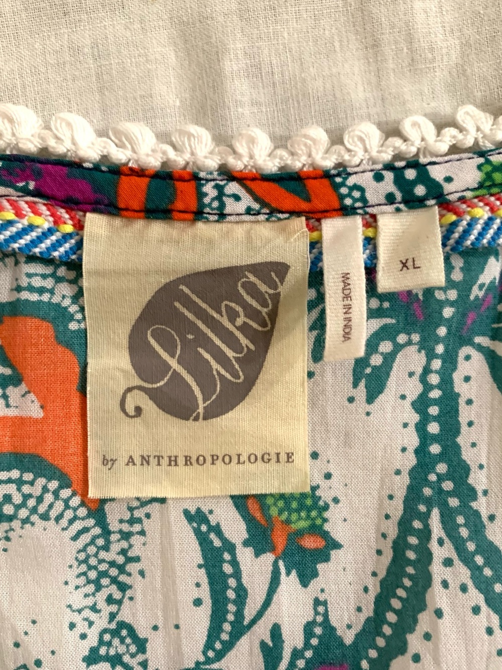 Anthropologie Lilka Floral Paisley Patchwork Trapeze Peasant Dress Boho- XL - Picture 2 of 14